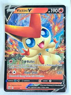 Victini V 021/163 Ultra Rare Battle Styles Pokemon TCG - Pack Fresh Near Mint NM - Image 1