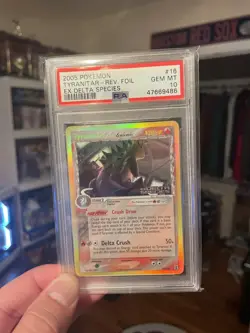 Tyranitar Reverse Foil 2005 Pokemon EX Delta Species PSA 10 Gem Mint - Image 1