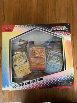 SEALED Lot of (4) Pokemon Prismatic Evolutions Poster Collection + Surprise box - Image 2