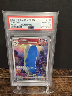 PSA 10 2025 POKEMON JTG EN-JOURNEY TOGETHER | ILLUSTRATION RARE WAILORD 162 - Image 1