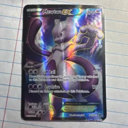 Pokemon TCG Mewtwo EX Full Art Holo Ultra Rare Next Destinies 98/99 Basic HP170 - Image 1