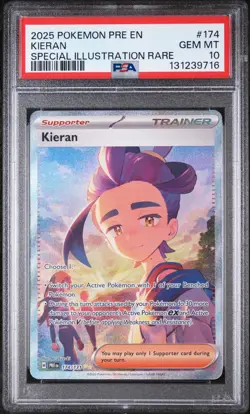 Kieran Pokemon Pre En-Prismatic Evolutions 174 NM PSA 10 - Image 1