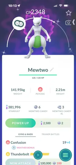 Pokemon Go (Stage 40) Shiny Mewtwo ( 7 Legendarys ) - Image 2