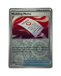 Pokemon TCG Meddling Memo 181/191 Reverse Holo Surging Sparks MINT - Image 1