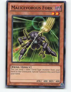 Malicevorous Fork #SHSP-EN004 Yugioh Card - Image 1