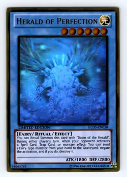 Yugioh Herald of Perfection GLD5-EN030 Gold Ghost Rare - NM 💎 - Image 1