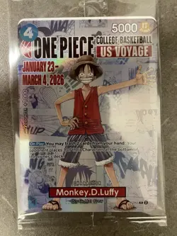 3x Monkey D. Luffy P-055 Promo One Piece Card US Voyage Sealed - Image 2