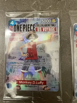 3x Monkey D. Luffy P-055 Promo One Piece Card US Voyage Sealed - Image 3