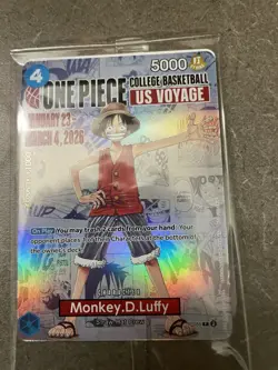 3x Monkey D. Luffy P-055 Promo One Piece Card US Voyage Sealed - Image 4