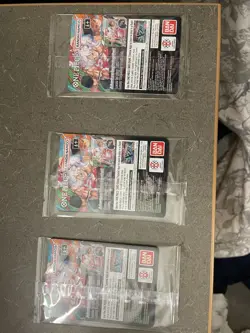 3x Monkey D. Luffy P-055 Promo One Piece Card US Voyage Sealed - Image 5