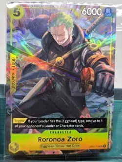 One Piece TCG - Roronoa Zoro OP07-113 (Illustration Box Vol.3) SEALED - Image 1