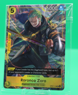 One Piece CCG Roronoa Zoro Illustration Box Promo OP07-113 Sealed - Image 1