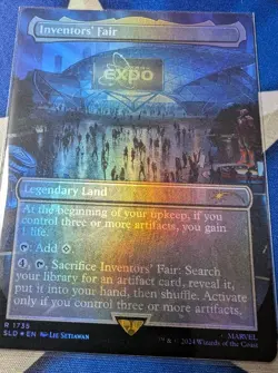 MTG Marvel Secret Lair Inventor's Fair NM Foil Unplayed SLD Iron Man - Image 1