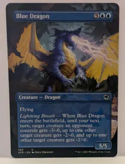 Blue Dragon - MTG - AFR - NM - Extended Art Borderless 289 - Image 1