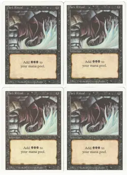 Revised 3rd Edtion MTG Playset Dark Ritual Magic - Image 1