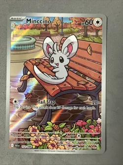 Pokemon TCG * SV Black Bolt 152/086 Minccino Illustration Rare * HOLO * FRESH PK - Image 1