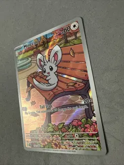 Pokemon TCG * SV Black Bolt 152/086 Minccino Illustration Rare * HOLO * FRESH PK - Image 2