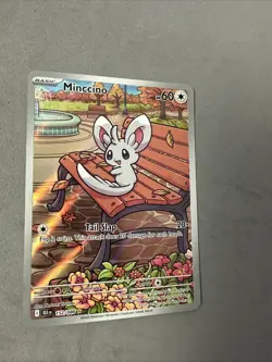 Pokemon TCG * SV Black Bolt 152/086 Minccino Illustration Rare * HOLO * FRESH PK - Image 5