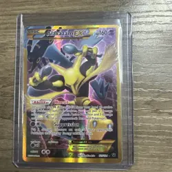 Alakazam EX Fates Collide 125/124 Full Art Holo Secret Rare Pokemon TCG Card - Image 2