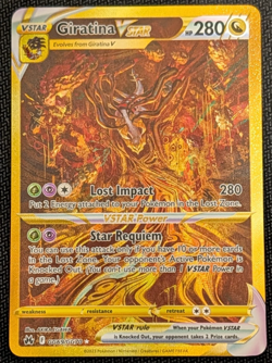 2023 Pokemon Crown Zenith Galarian Gallery Giratina VSTAR GG69/GG70 Gold LP NM - Image 1
