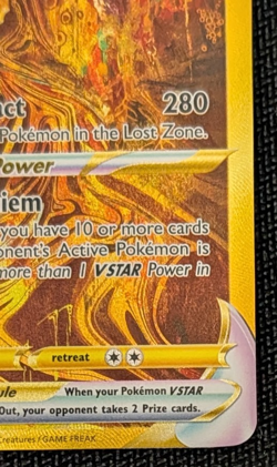 2023 Pokemon Crown Zenith Galarian Gallery Giratina VSTAR GG69/GG70 Gold LP NM - Image 4
