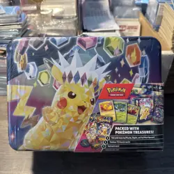 POKEMON TCG 2024 POKEMON TREASURE CHEST SURGING SPARKS FACTORY SEALED NEW - Image 1