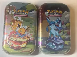 2 x Pokemon TCG Scarlet & Violet Prismatic Evolutions Mini Tins Sealed - Image 1