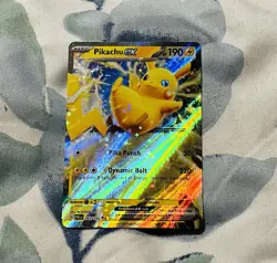 Pokemon TCG Pikachu EX 063/193 Scarlet & Violet Paldea Evolved Holo Double Rare - Image 1