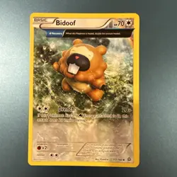 Pokemon TCG Bidoof (Alpha) 117/160 - XY-Primal Clash Non Holo - Image 1