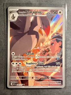 Larry’s Staraptor 249/217 Full Art Illustration Rare Ascended Heroes Pokemon TCG - Image 1