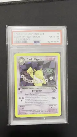 2000 POKEMON TEAM ROCKET DARK HYPNO HOLO 1ST EDITION PSA 10 9/82 - Image 2