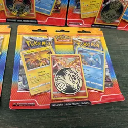 Lot Of 5 Pokemon TCG SW/SH 2 Pack Blister Zapdos Moltres Articuno + Coin NEW - Image 5