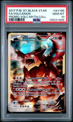 Volcanion XY185 2017 Pokemon Xy Black Star Promo PSA 10 - Image 1