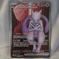 Pokemon Team Rocket's Mewtwo EX Sv10 Destined Rivals 213/182 Holo 280HP - Image 1