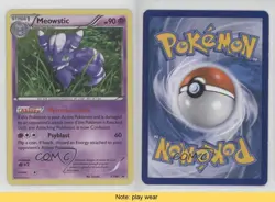 Meowstic Pokemon XY Black Star Promo #XY48 READ 2f4 - Image 3