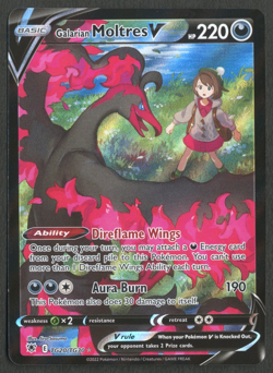 Pokemon TCG: Galarian Moltres V TG20/TG30 Astral Radiance Trainer Gallery - Image 1