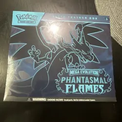 Pokemon TCG Mega Evolution Phantasmal Flames Elite Trainer Box FREE SHIPPING - Image 1