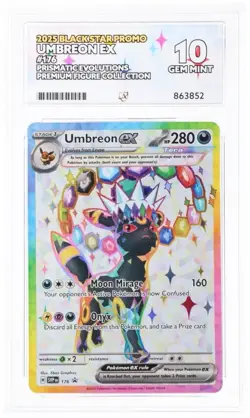 Pokemon Prismatic Evolutions Promo Umbreon 176 Espeon 175 ACE 10 Sequential Set - Image 1