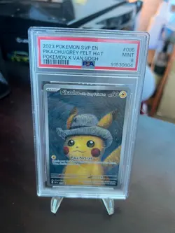 Pikachu Van Gogh (with Grey Felt Hat) Promo *PSA 9* Pokemon - Image 1