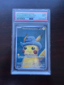 Pikachu Van Gogh (with Grey Felt Hat) Promo *PSA 9* Pokemon - Image 2