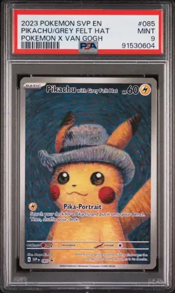Pikachu Van Gogh (with Grey Felt Hat) Promo *PSA 9* Pokemon - Image 4