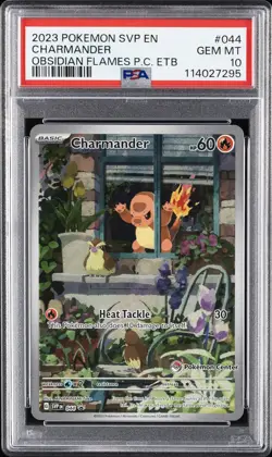 2023 POKEMON SVP EN-SV BLACK STAR PROMO #044 CHARMANDER PSA 10 - Image 1