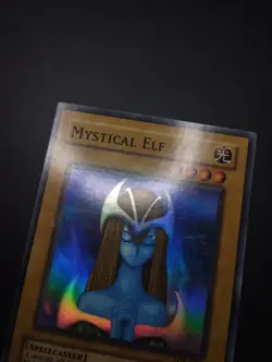 YUGIOH 2002 | MYSTICAL ELF | LOB-E050 | OLD PRINT | EXCELLENT - VG (LP-MP) - Image 4