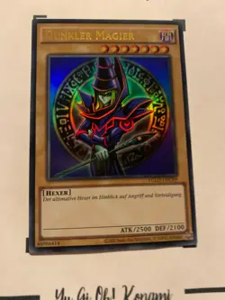 DUNKLER MAGIER - YGLD-DEC09 DEUTSCH Yu-Gi-Oh! CARD ULTRA RARE HOLO KONAMI TCG - Image 5