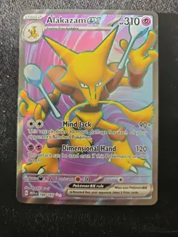 188/165 Alakazam ex - Pokemon 151 - English - Full Art Rare - Pokemon Card TCG - Image 1