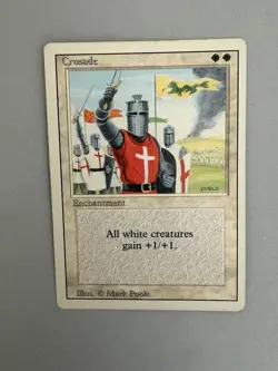 Crusade - MTG - Revised - LP - Very Nice Vintage Card - BANNED #3 - Image 1