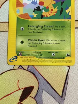 Pokemon Card Skyridge E Series Weedle 115/144 WOTC - Image 3