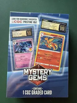 Pokemon TCG Mystery Gem CGC Graded Slab Factory Sealed New Card - Image 1