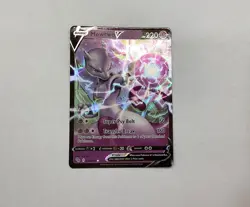 Pokemon TCG Mewtwo v Holo Ultra Rare Card 030/078 2022 Edition - Image 1