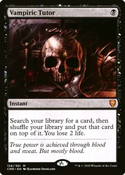 X 1 Vampiric Tutor NM-M Commander Legends 156 MTG Magic The Gathering - Image 1